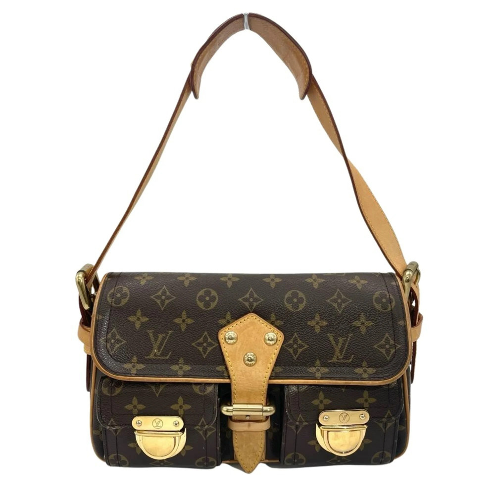 LOUIS VUITTON Authentic Brown Monogram Canvas Shoulder Bag